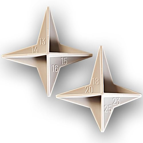 WEDGEK ANGLE STARS 8 Angles 13, 14, 15, 16, 18, 20, 23, 25 Degrees for Sharpening Knives on Stones with AngleGuide