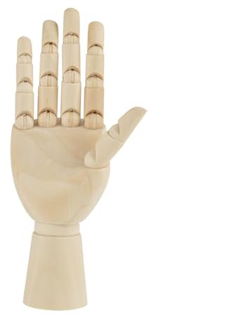 Art Mannequin Handmodell, Schaufensterpuppe Holz Frauen Handkörper Künstler Modell Rechte und Linke Hand Holzskulptur für die Dekoration von Heimgeschäften (7 Zoll Rechts)