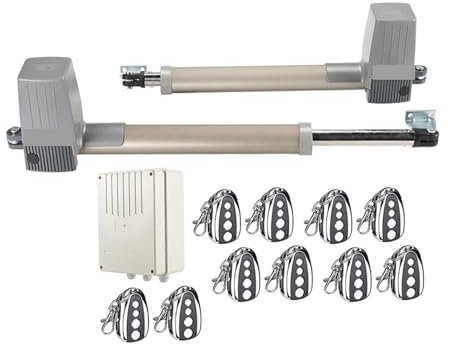 HEALBYBLE Actionneur de Porte Solaire à Double Bras, 300KG, 2.5 mètres, opérateur Automatique de Porte battante, ouvre-Porte électrique 24vdc,ConçU pour Un Service Durable(Kit7)