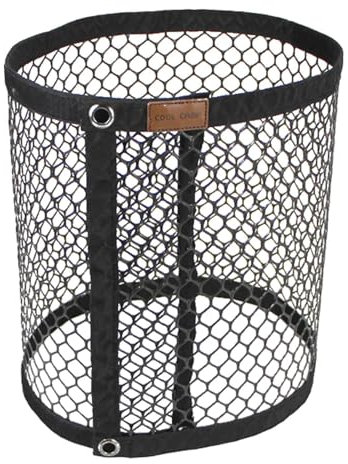 Qianly Camping Hanging Net Rack, Organizer Mesh Storage Net, Waterproof Outdoor Trash Can Folding Trash Bin for Barbecue BBQ Picnic
