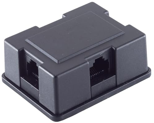 1aTTack.de 1x - ISDN-Verteilerbox 3-fach inkl. Kabel 8/4 3m, 1x RJ45 Kupplung IN, 3x RJ45 Kupplung OUT, vergoldete Kontakte