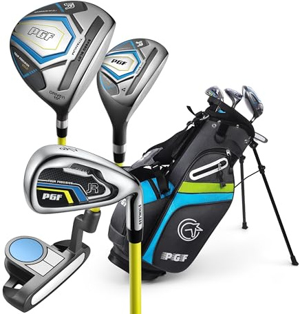 PGF Gold TP JR Kids Junior Golf Club Set – [Grey] [Hand: Right] [Height40–50][Age for 4–7]