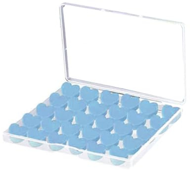 Confezione da 30 tappi per le orecchie riutilizzabili a forma di cuore, resistenti all'acqua, in silicone, per adulti e bambini, con cancellazione del rumore