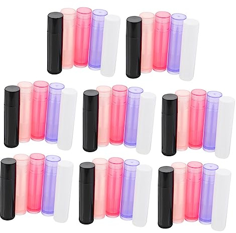 OUNONA 40stücke Leere Lipgloss-tuben Behälter für Lippenstifte Untertuben für Lippenbalsam DIY-lippenstiftzubehör Lippenbalsam-tuben Leer