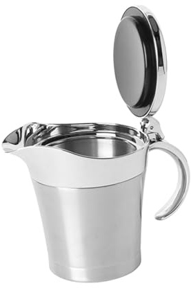 ABOOFAN Saucière Isotherme Avec Couvercle Pratique Pour Ranger Vinaigre Et Sauces Liquides Résistante Corrosion Et Facile à Nettoyer