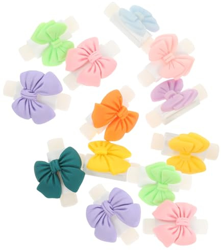 Hoement Bowknot Data Cable Protective Covers 10 Pairs Reusable Plastic Cable Sleeves for Charging Cords and Earphones for Home and Travel Random Color