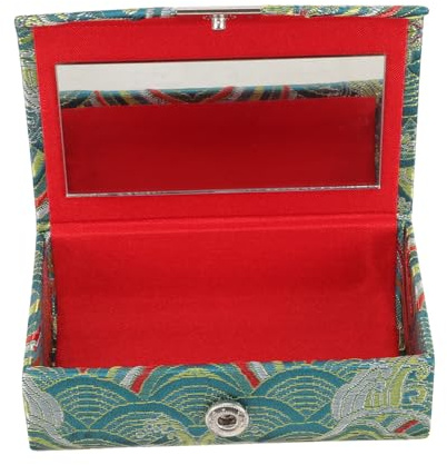 EPIGEIST Scatola Porta Rossetto Doppia Stile Cinese alla Moda, Custodia Portatile per Cosmetici da Viaggio e Casa, Organizer per Rossetti e Accessori
