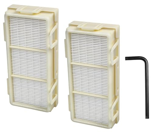 vhbw 2 x HEPA-filter kompatibelt med Dyson Airblade V HU02, AB12 handtork – H13, gul