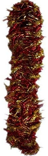 GUIRMA Guirnalda de espumillón Roja y Dorada 1.8 M