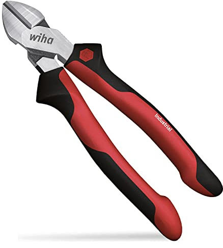 Wiha Seitenschneider Industrial mit DynamicJoint® 160 mm I Kabelschneider I Universalschneider für weiche und harte Drähte (43456)