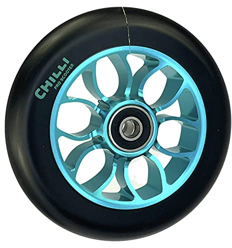 Chilli Pro Stunt-Scooter Rolle spoked Reaper Grim 110mm (Tyrkis/Pu Schwarz)