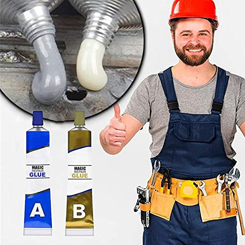 Quick-fix Universal AB Glue, Metal Repair Gel Set, Industrial Heat Resistance Cold Weld Metal Repair Paste, Welding Glue Plastic Cement Weld Glue, Metal Glue High Strength Bonds Metal to Metal 100g