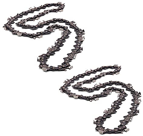 2x Catena per motosega 64 Maglie - Passo .325 - Spessore 1,3mm - Compatibili Oregon - Alta Qualità (2x Catena 64 maglie)