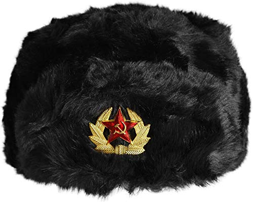 normani Russische Pelzmütze Uschanka Fellmütze Armee UDSSR Russland Tschapka Schapka