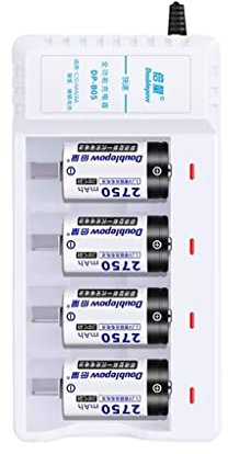 No.2 Batería Recargable C Tipo 2 Juego de Cargador de batería Lr41 Batería de Alta Capacidad Universal Mediana (Size : 4)