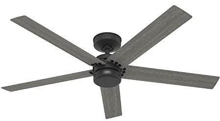 Hunter Fan Company 52247 Burton Ventilatore da soffitto, nero opaco