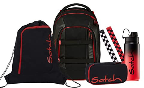 Satch Pack Graffiti Edition School Rebel Schulrucksack Set 5tlg. (Fire Phantom)