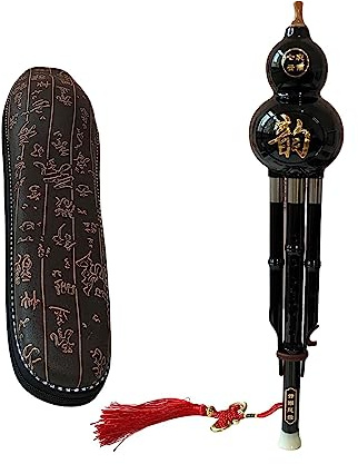 LOVIVER Hulusi Flute Instrument Bamboo Chinese Musical Instrument for Beginner Gifts