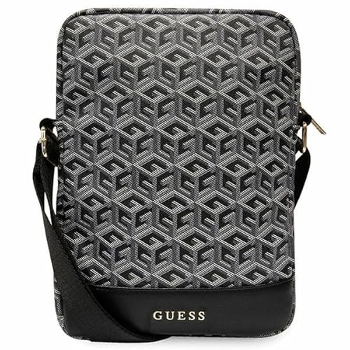 GUESS väska GUTB10HGCFSEK 25 cm svart GCube Stripe Tablet Bag, svart