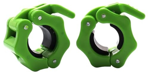 Tioamy Barbell Clamps Dumbbell Spinlock Collars Clips for Standard Weight Lifting Dumbbell Barbell Bar Quick Release Lock Professional Buckle 1 Pair 25 mm