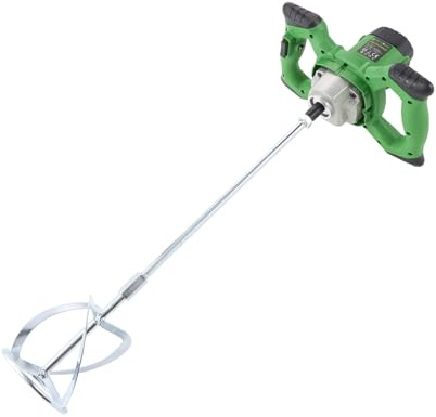 POLYBOUND 240V 2100W Electric Paddle Mixer | Adjustable 6 Speed Heavy Duty Handheld Mixing Drill for Cement, Mortar, Concrete, Plaster, Paint, Tile Adhesive & Grout