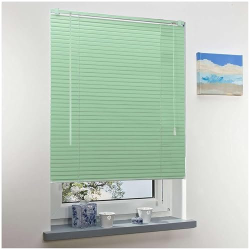 Xrdbfd Grüne Venezianische Jalousie, Metall Fenster Jalousien, Aluminium Venezianische Jalousette Für Fenster Und Türen, Horizontal Jalousien, 40-150cm/16-59in Breit,WxH-80x120cm/31.5 * 47in