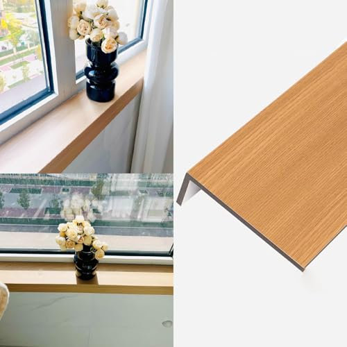 Davanzale per Finestra Rivestimento Rivestimento Moderno per Davanzale in Legno per Ufficio/Camera da Letto, Rivestimento Decorativo per Davanzale, Rivestimento per Davanzale in Acrilico Resistente(12