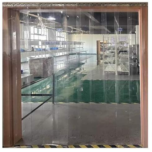 Cortina de PVC resistente para puerta de congelador, impermeable, 1,3 mm de grosor, 0,75 x 2 m, ideal para entrada y salida de vestíbulo de oficina, para un fácil acceso