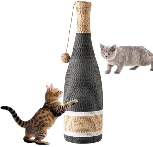 Tiragraffi per gatti – a soffitto alto con grande | Condo altezza regolabile | colonna tiragraffi per gatti autoportante con corda di carta | tiragraffi gatti | possibilità di graffi | albero per