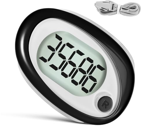 Toyvian Step Counter Pedometer for Outdoor Activities Accurate Walking Tracker with Clip and Lanyard Compact Design for Easy Portability Lightweight and User Friendly for All Ages