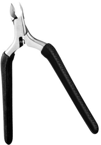 Tronchesina per Pellicine Cuticle Nipper Nero in Acciaio Inossidabile | Taglio Unghie di Precisione, Rimozione Pelle Morta, Compatto Silicone, Uso Quotidiano Domestico