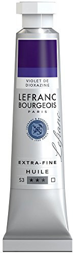 Lefranc Bourgeois 404955 extra feine Ölfarbe in Künstlerqualität aus hochwertigen Pigmenten, lebendige Farben, hohe Lichtechtheit, 20ml Tube - Dioxazine Violett