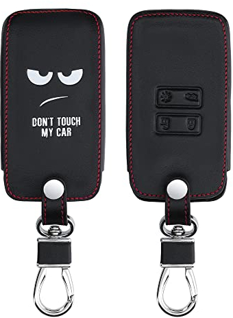 kwmobile Custodia Compatibile con Renault con 4 tasti Smart Key (solo Keyless Go) - Cover Chiavi Auto Protezione Copri Telecomando - Copri Chiave Copertura Don't touch my Car