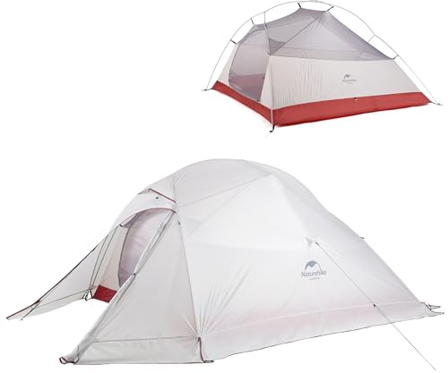 Naturehike Cloud-up 3 Tente Légère Tente 3 Personnes Camping et Trekking 3-4 Saisons(avec Jupe Upgrade 20D)