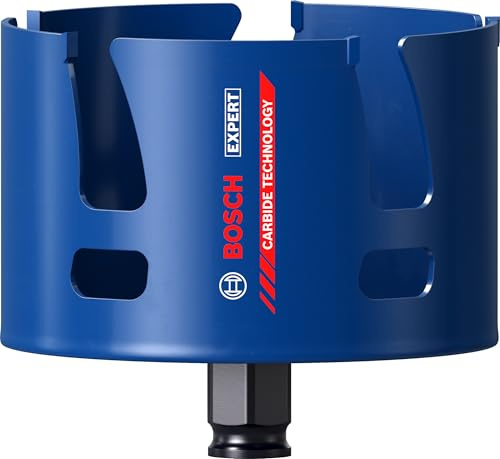 Bosch 1x EXPERT Construction Material PC Plus hålsåg (för Mjukt trä, Spånskiva, Ø 105 mm, Professional Tillbehör Borr)