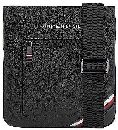 Tommy Hilfiger Herren Umhängetasche Central Crossover Mittelgroß, Mehrfarbig (Black), Einheitsgröße