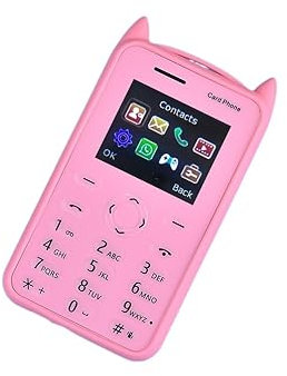 Wokyo Piccolo Mini Smartphone Telefono Bambino 8G RAM Telefono Mobile Universale Scheda Singola Modalità Singola 4 Frequenza per Studenti Cellulare Rosa 4 Pollici..
