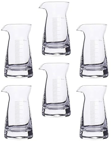 Tasse à mesurer Tasse à mesurer en verre, verres à Shot, tasse à mesurer, Mini pichet à expresso, tasses à saké, tasse à mesurer pour fête au Bar, 3 pièces/6 pièces