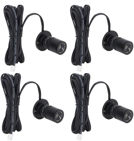 Display a LED Luci Spot Dimmerabile USB Mini Spotlight per Gioielli Vetrina USB Alimentato Mini Spot Light per Collezionismo Ingresso Display Interni, Nero, Warm Light, Minimalista