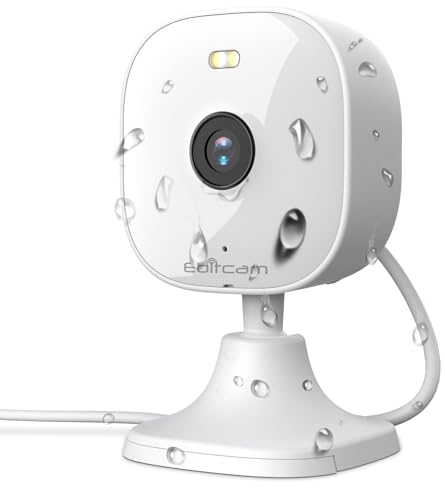 Ebitcam Security Camera, 2K Indoor/Outdoor Spotlight WiFi Camera with 2-Way-Talk, Color Night Vision, Real-Time Alert, AI Human/Motion/Sound Detection, for Home Security/Baby/Pet, Work with Alexa