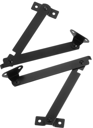 QUARKZMAN 2 Piezas Bisagra de Soporte para Tapa Bisagra Plegable 7.4x0.51 | Giratoria para Muebles Cajas de Madera Estuches de Joyería Baúl Armario Armario