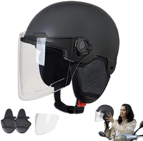 Motorbike Helmets Adjustable Safety | Motorbike Racing Unisex-Adult Helmets for Men Women Scooter