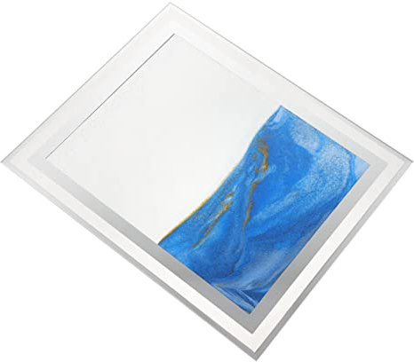BESTonZON Sablier En Sable Mouvant 3d Décor Artistique Bureau Maison 25 Cm Violet Peinture Sable Fluide Relaxation Présent Original
