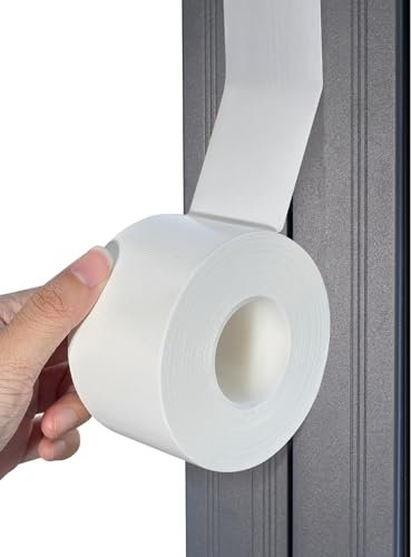 Cinta blanca para sellar ventanas, aislamiento de corrientes de aire, cinta de sellado para ventanas de aire acondicionado, cinta de sellado para aire acondicionado, sin residuos, autoadhesiva para