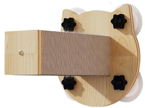 Pcingsia Estantes de Escalada para Gatos, estructuras de Escalada para Gatos Resistentes con 4 ventosas, Muebles para Gatos montados en la Pared, rascador Antideslizante para Gatos, Suministros para