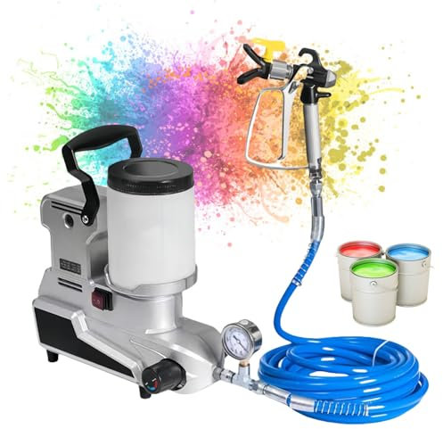 Glowdora Pistola Pulverizadora De Pintura, Pulverizadora Eléctrica De Alta Potencia De 1600 W, Pulverizadora Sin Aire, Contenedor De Gran Capacidad De 2 L, Pulverizadora De Pintura De 2,5 L/Min.