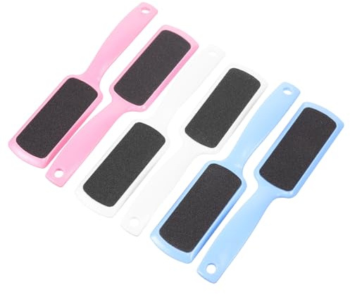 LOORGVEL 6 piezas Limas de Pedicura para Pies Doble Cara Ablandador Callos Durezas Removedor Piel Muerta Herramienta Exfoliante Cuidado Pies Profesional para Tipo Piel