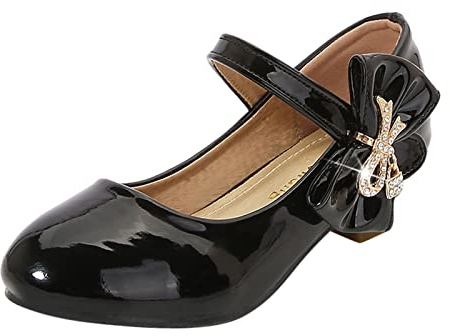 Mary Jane Ballerines pour fille Chaussures plates à boucle réglable Ballerines élégantes Chaussures de princesse confortables Chaussures de communion légères Chaussures d'école de mariage Chaussures