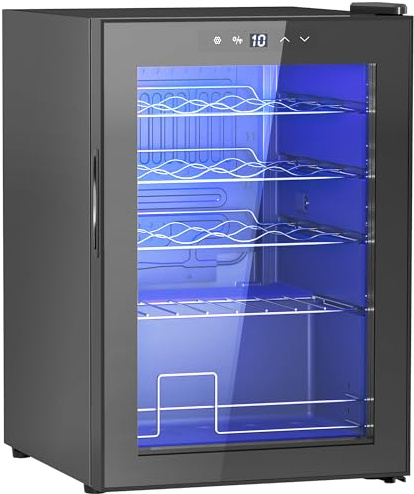 Homgoday 20 Bottle 5-18℃ Countertop Wine Fridge - Black ZSSWQ-UKT3398P328271UK