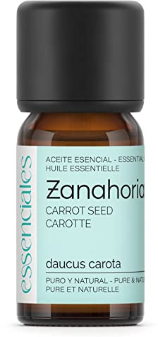 ESSENCIALES Aceite Esencial de Zanahoria 10 ml – 100% Puro y Natural – Aroma Natural – Ideal para Difusor, Cosmética DIY y Aromaterapia